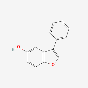 molecular formula C14H10O2 B2452214 3-苯基-1-苯并呋喃-5-醇 CAS No. 7291-76-1