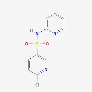 molecular formula C10H8ClN3O2S B2452217 6-chloro-N-(pyridin-2-yl)pyridine-3-sulfonamide CAS No. 622803-93-4