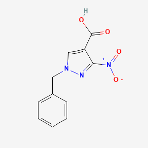 molecular formula C11H9N3O4 B2452232 1-benzyl-3-nitro-1H-pyrazole-4-carboxylic acid CAS No. 1428734-00-2