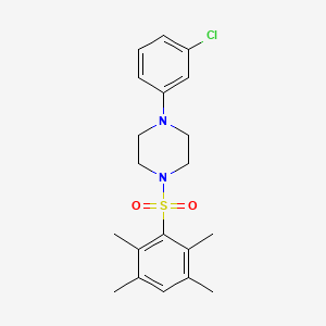 1-(3-Chlorophenyl)-4-(2,3,5,6-tetramethylbenzenesulfonyl)piperazine