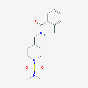 N-((1-(N,N-dimethylsulfamoyl)piperidin-4-yl)methyl)-2-methylbenzamide
