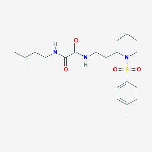 N1-isopentyl-N2-(2-(1-tosylpiperidin-2-yl)ethyl)oxalamide