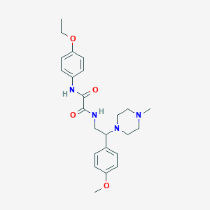 molecular formula C24H32N4O4 B2452252 N1-(4-ethoxyphenyl)-N2-(2-(4-methoxyphenyl)-2-(4-methylpiperazin-1-yl)ethyl)oxalamide CAS No. 903255-31-2