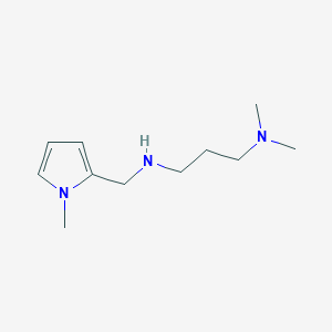 molecular formula C11H21N3 B2452255 N,N-dimethyl-N'-[(1-methyl-1H-pyrrol-2-yl)methyl]propane-1,3-diamine CAS No. 774555-22-5