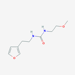 molecular formula C10H16N2O3 B2452259 1-(2-(Furan-3-yl)ethyl)-3-(2-methoxyethyl)urea CAS No. 1428356-82-4