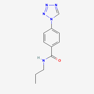 molecular formula C11H13N5O B2452262 N-propyl-4-(1H-tetrazol-1-yl)benzamide CAS No. 924829-16-3
