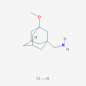 molecular formula C12H22ClNO B2452265 (3-Methoxy-1-adamantyl)methanamine;hydrochloride CAS No. 13358-19-5