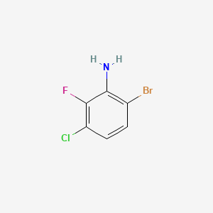 molecular formula C6H4BrClFN B2452269 6-Bromo-3-chloro-2-fluoroaniline CAS No. 1515343-57-3