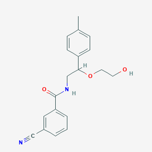 molecular formula C19H20N2O3 B2452271 3-cyano-N-(2-(2-hydroxyethoxy)-2-(p-tolyl)ethyl)benzamide CAS No. 1795298-25-7