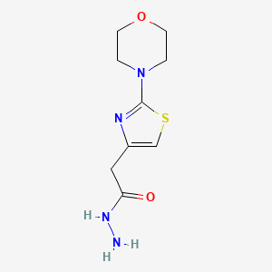 molecular formula C9H14N4O2S B2452293 (2-Morpholin-4-yl-thiazol-4-yl)-acetic acid hydrazide CAS No. 379254-76-9