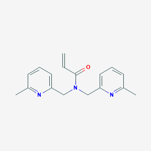 molecular formula C17H19N3O B2452302 N,N-bis[(6-methylpyridin-2-yl)methyl]prop-2-enamide CAS No. 2094210-36-1