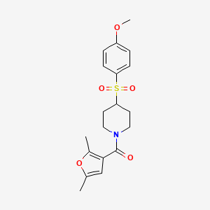 1-(2,5-dimethylfuran-3-carbonyl)-4-(4-methoxybenzenesulfonyl)piperidine