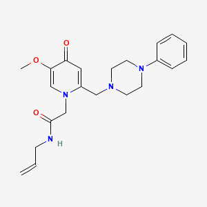 N-allyl-2-(5-methoxy-4-oxo-2-((4-phenylpiperazin-1-yl)methyl)pyridin-1(4H)-yl)acetamide