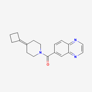 molecular formula C18H19N3O B2452323 (4-Cyclobutylidenepiperidin-1-yl)-quinoxalin-6-ylmethanone CAS No. 2320146-31-2