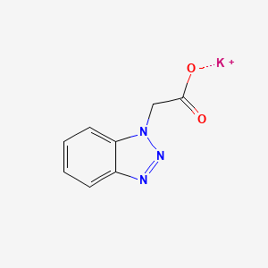 molecular formula C8H6KN3O2 B2452333 2-(1H-1,2,3-苯并三唑-1-基)乙酸钾 CAS No. 2138098-55-0