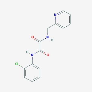 molecular formula C14H12ClN3O2 B2452347 N'-(2-氯苯基)-N-(吡啶-2-基甲基)草酰胺 CAS No. 403813-84-3