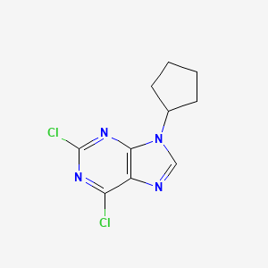 molecular formula C10H10Cl2N4 B2452353 2,6-dichloro-9-cyclopentyl-9H-purine CAS No. 211733-67-4