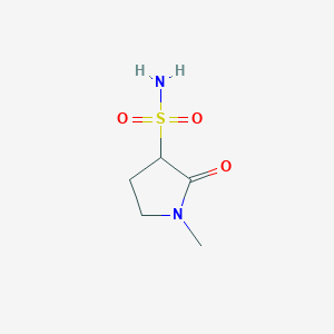 molecular formula C5H10N2O3S B2452354 1-Methyl-2-oxopyrrolidine-3-sulfonamide CAS No. 1599131-44-8