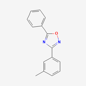 molecular formula C15H12N2O B2452378 3-(3-Methylphenyl)-5-phenyl-1,2,4-oxadiazole CAS No. 111249-50-4