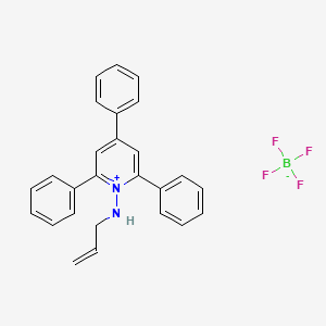 molecular formula C26H23BF4N2 B2452381 2,4,6-Triphenyl-1-[(prop-2-en-1-yl)amino]pyridin-1-ium tetrafluoroborate CAS No. 83253-95-6