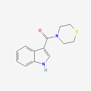 molecular formula C13H14N2OS B2452401 (1H-吲哚-3-基)(硫代吗啉)甲酮 CAS No. 1155539-32-4
