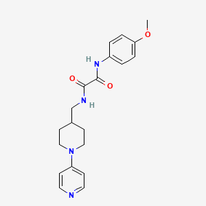 molecular formula C20H24N4O3 B2452425 N1-(4-methoxyphenyl)-N2-((1-(pyridin-4-yl)piperidin-4-yl)methyl)oxalamide CAS No. 2034586-63-3