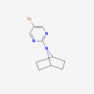 molecular formula C10H12BrN3 B2452438 7-(5-Bromopyrimidin-2-yl)-7-azabicyclo[2.2.1]heptane CAS No. 1936648-38-2