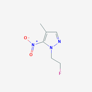 molecular formula C6H8FN3O2 B2452464 1-(2-Fluoroethyl)-4-methyl-5-nitro-1H-pyrazole CAS No. 1458593-53-7
