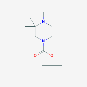 molecular formula C12H24N2O2 B2452471 Tert-butyl 3,3,4-trimethylpiperazine-1-carboxylate CAS No. 1492693-44-3