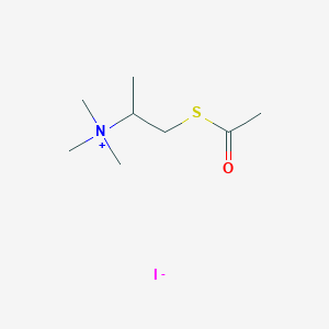 molecular formula C8H18INOS B2452477 [1-(Acetylsulfanyl)propan-2-yl]trimethylazanium iodide CAS No. 119368-48-8