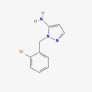 molecular formula C10H10BrN3 B2452480 1-(2-Bromobenzyl)-1H-pyrazol-5-amine CAS No. 956401-22-2