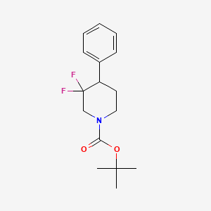 molecular formula C16H21F2NO2 B2452487 叔丁基 3,3-二氟-4-苯基哌啶-1-羧酸酯 CAS No. 1334418-85-7