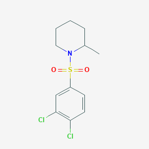 molecular formula C12H15Cl2NO2S B245249 1-[(3,4-Dichlorophenyl)sulfonyl]-2-methylpiperidine 