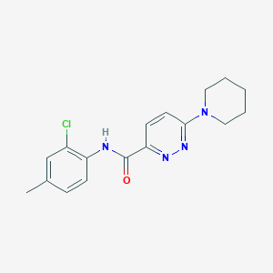 molecular formula C17H19ClN4O B2452493 N-(2-氯-4-甲基苯基)-6-(哌啶-1-基)吡啶并-3-甲酰胺 CAS No. 1396867-98-3