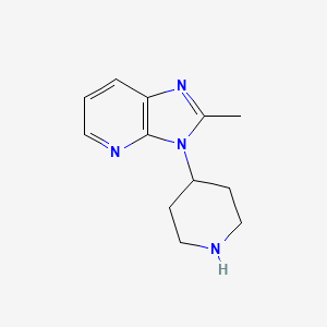 molecular formula C12H16N4 B2452537 2-methyl-3-piperidin-4-yl-3H-imidazo[4,5-b]pyridine CAS No. 955158-71-1