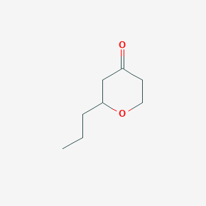 molecular formula C8H14O2 B2452557 2-Propyloxan-4-one CAS No. 13519-42-1