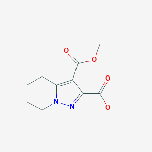 molecular formula C11H14N2O4 B2452563 Dimethyl 4,5,6,7-tetrahydropyrazolo[1,5-a]pyridine-2,3-dicarboxylate CAS No. 391864-58-7