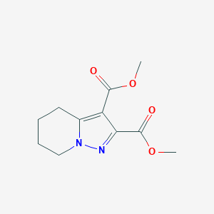 molecular formula C11H14N2O4 B2452563 4,5,6,7-Tetrahidropirazolo[1,5-a]piridina-2,3-dicarboxilato de dimetilo CAS No. 391864-58-7