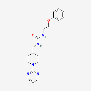 molecular formula C19H25N5O2 B2452583 1-(2-苯氧乙基)-3-((1-(嘧啶-2-基)哌啶-4-基)甲基)脲 CAS No. 1396636-55-7