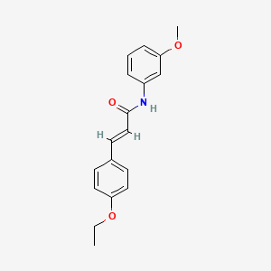 molecular formula C18H19NO3 B2452586 (2E)-3-(4-乙氧基苯基)-N-(3-甲氧基苯基)丙-2-烯酰胺 CAS No. 1351349-72-8