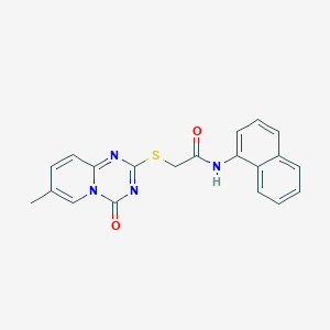 2-(7-methyl-4-oxopyrido[1,2-a][1,3,5]triazin-2-yl)sulfanyl-N-naphthalen-1-ylacetamide