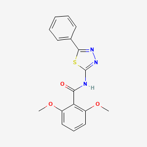 molecular formula C17H15N3O3S B2452615 N-(5-phényl-1,3,4-thiadiazol-2-yl)-2,6-diméthoxybenzamide CAS No. 64406-06-0