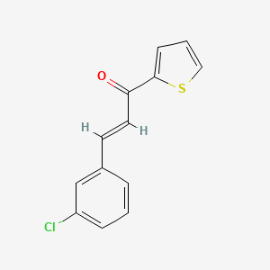 molecular formula C13H9ClOS B2452620 (E)-3-(3-氯苯基)-1-(2-噻吩基)-2-丙烯-1-酮 CAS No. 79442-36-7