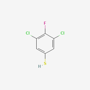molecular formula C6H3Cl2FS B2452632 3,5-Dichloro-4-fluorobenzenethiol CAS No. 1160573-86-3