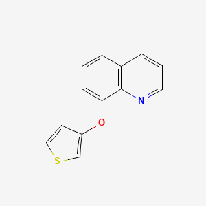 molecular formula C13H9NOS B2452646 8-(噻吩-3-氧基)喹啉 CAS No. 2310144-43-3