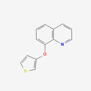 molecular formula C13H9NOS B2452646 8-(チオフェン-3-イルオキシ)キノリン CAS No. 2310144-43-3