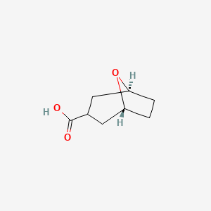 molecular formula C8H12O3 B2452665 Ethyl 3-amino-8-oxabicyclo3.2.1octane-3-carboxylate CAS No. 2007931-04-4
