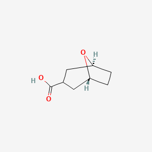 molecular formula C8H12O3 B2452665 3-Amino-8-oxabicyclo[3.2.1]octane-3-carboxylate d'éthyle CAS No. 2007931-04-4