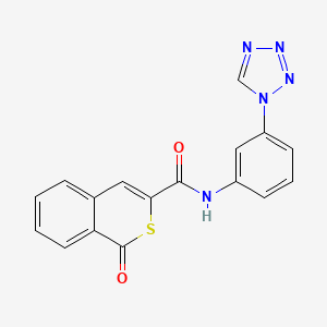 1-oxo-N-[3-(1H-tetrazol-1-yl)phenyl]-1H-isothiochromene-3-carboxamide