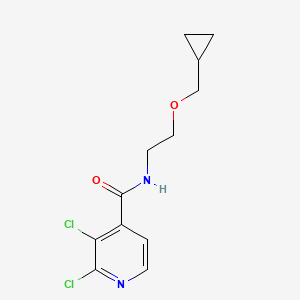 molecular formula C12H14Cl2N2O2 B2452695 2,3-dichloro-N-[2-(cyclopropylmethoxy)ethyl]pyridine-4-carboxamide CAS No. 2094679-87-3